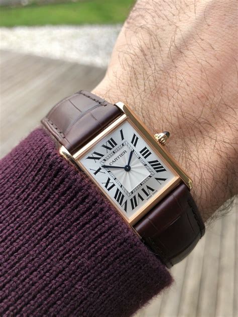 cartier tank louis rose gold|cartier tank louis watch price.